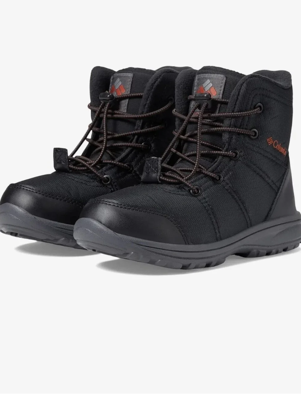 Columbia Big Kids' Fairbanks Omni-Heat Boots in black Sz 5 Winter Snow Coldgear